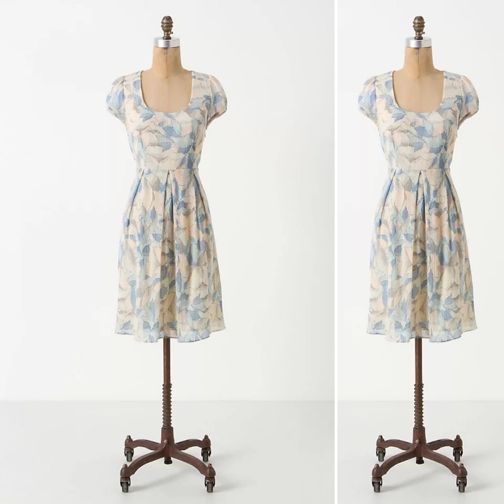 Anthropologie Moulinette Soeurs Cream Dress Sz 4 Retails $128